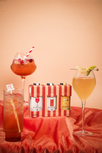 3 COCKTAIL SYRUPS SET FOR SPIRITS & SODA, Syrup — by 3/4oz. Tonic