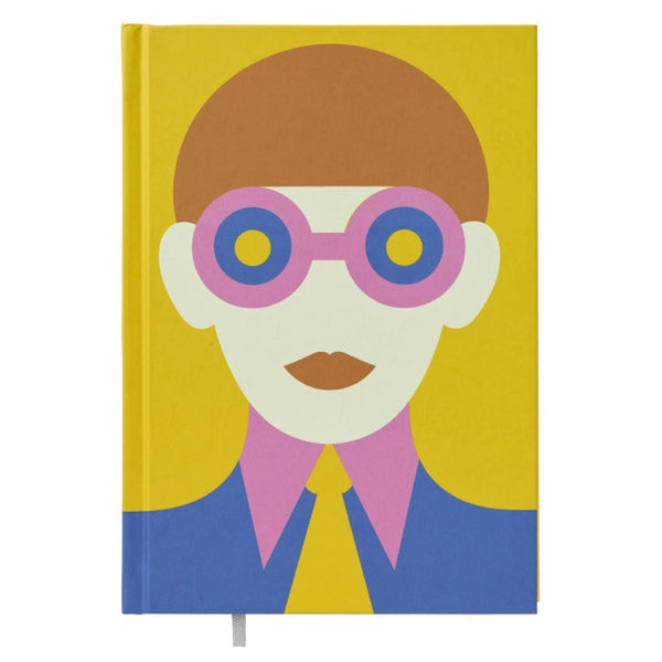 OLIMPIA ZAGNOLI YELLOW HARD COVER NOTEBOOK (multiple sizes and styles) — by Pigna