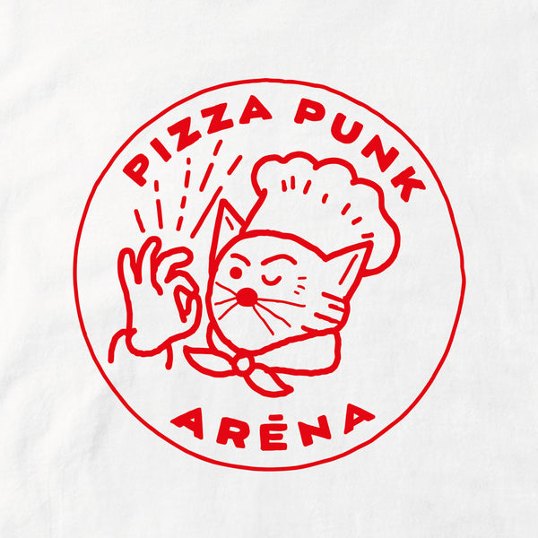 PIZZA PUNK ARENA” T-SHIRT (White) – by Benoit Tardif – Paperole