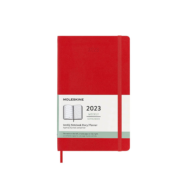 WEEKLY NOTEBOOK 202324 HARD COVER (multiples colours) — by Moleskine Paperole