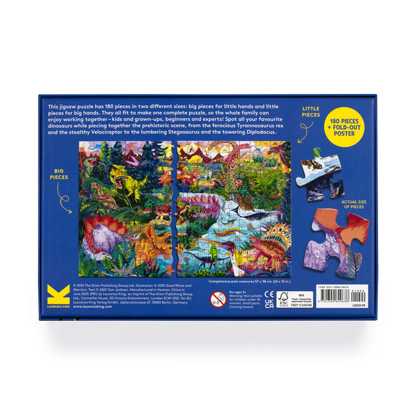 DINOPEDIA 180 PIECES JIGSAW PUZZLE — by Good Wives and Warriors