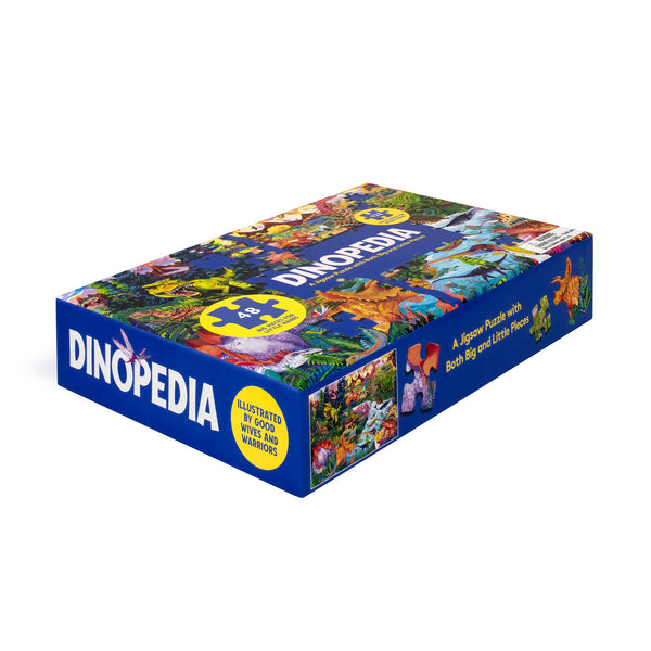 DINOPEDIA 180 PIECES JIGSAW PUZZLE — by Good Wives and Warriors