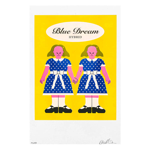 BLUE DREAM HYBRID, 11.5" X 17.5"  — by Aless MC