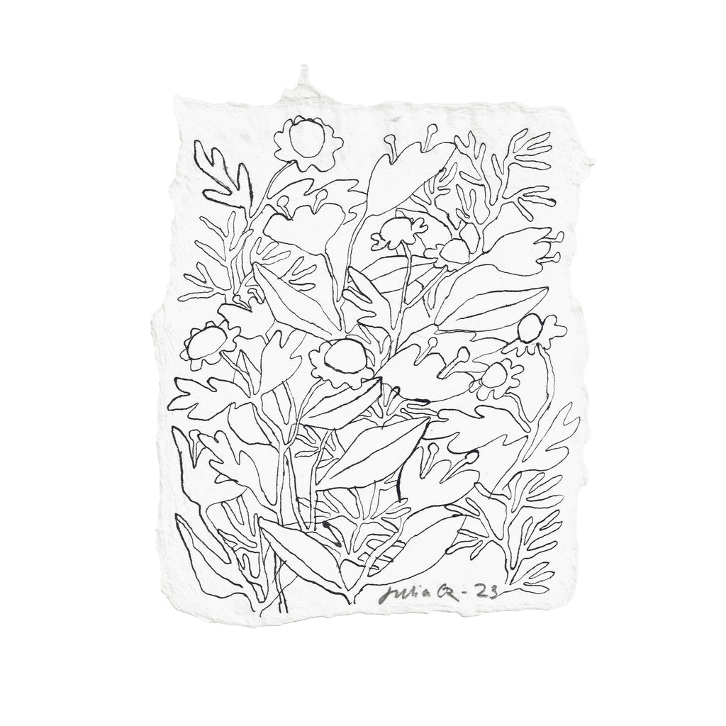 RUDBECKIA (Original Drawing) – 4 × 5 inches — by Julia GR