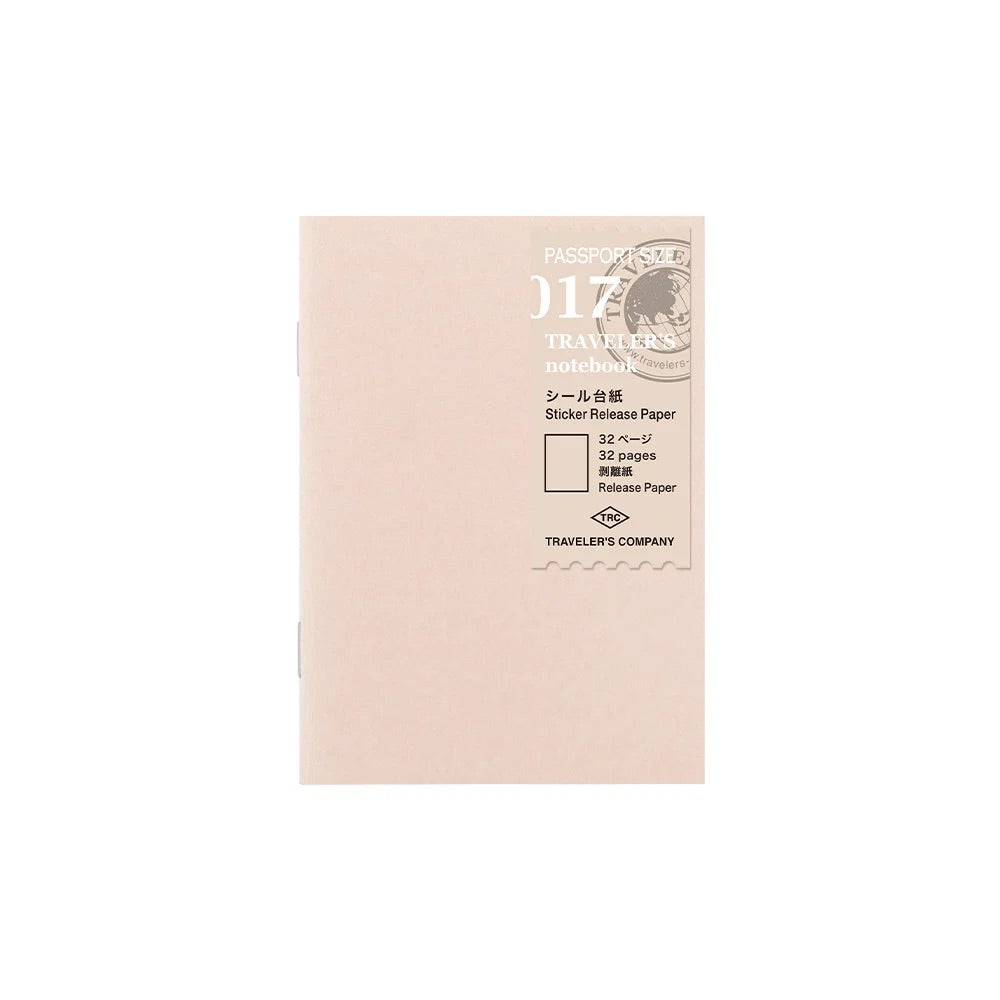 TRAVELER'S NOTEBOOK 017 STICKER RELEASE PAPER - Passport Size — by Traveler's Company