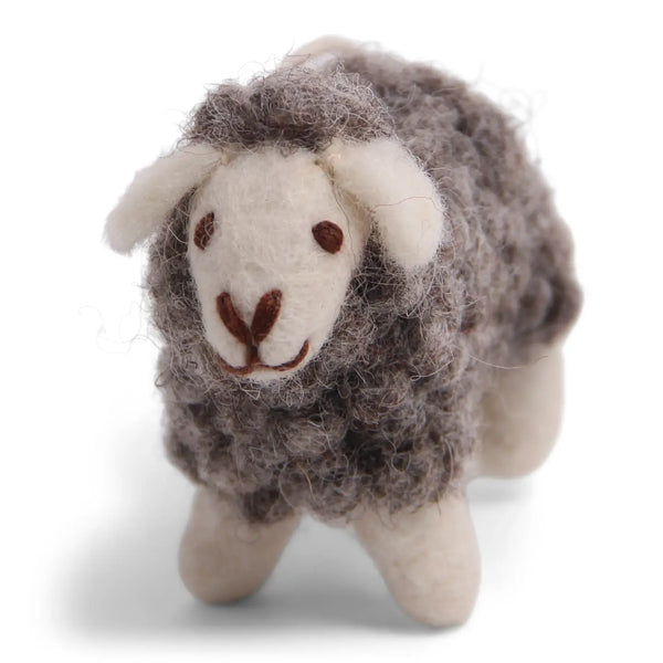 HANGING FELT ORNAMENT - MINI SHEEP GREY — by Gry & Sif