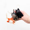 CAT - HANGING FELT ORNAMENT (Multiple colors) — by The Winding Road