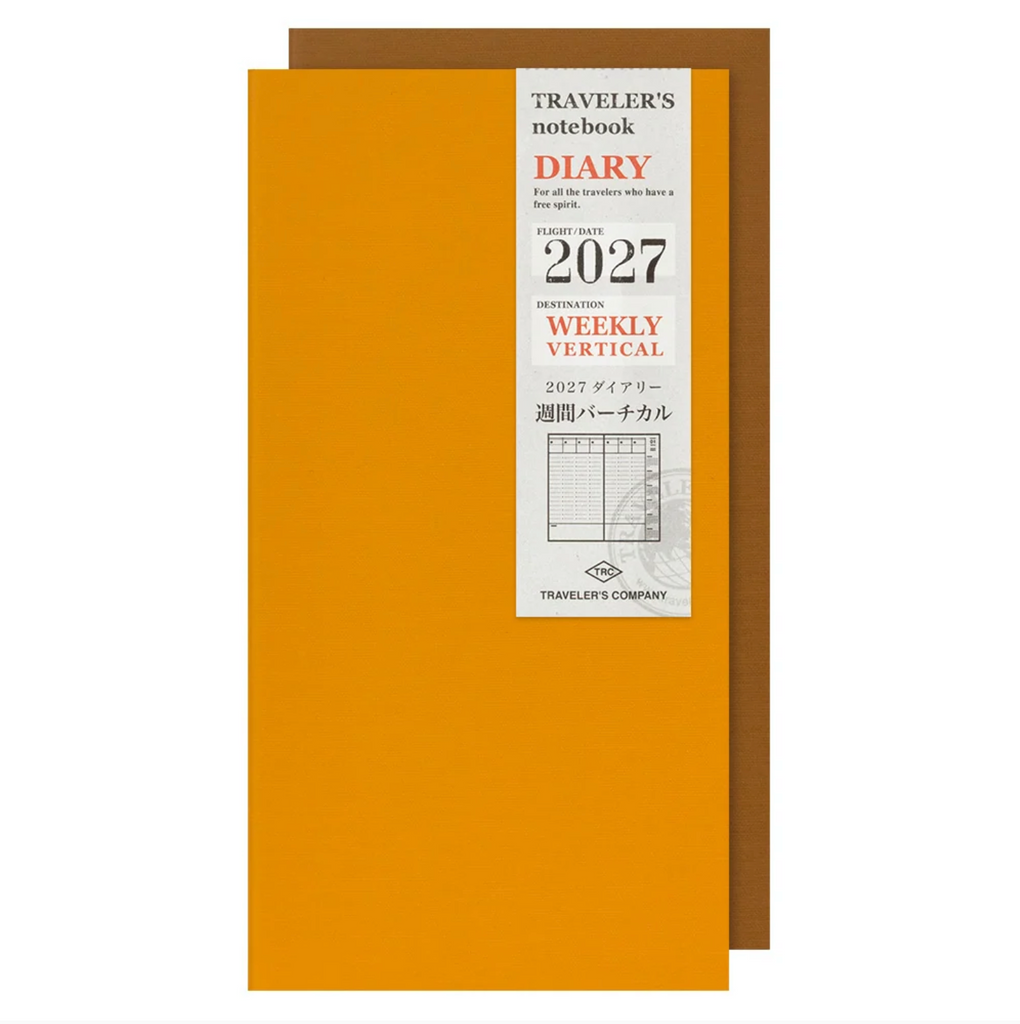 TRAVELER'S NOTEBOOK DIARY 2027 - Weekly Vertical — by Traveler's Company