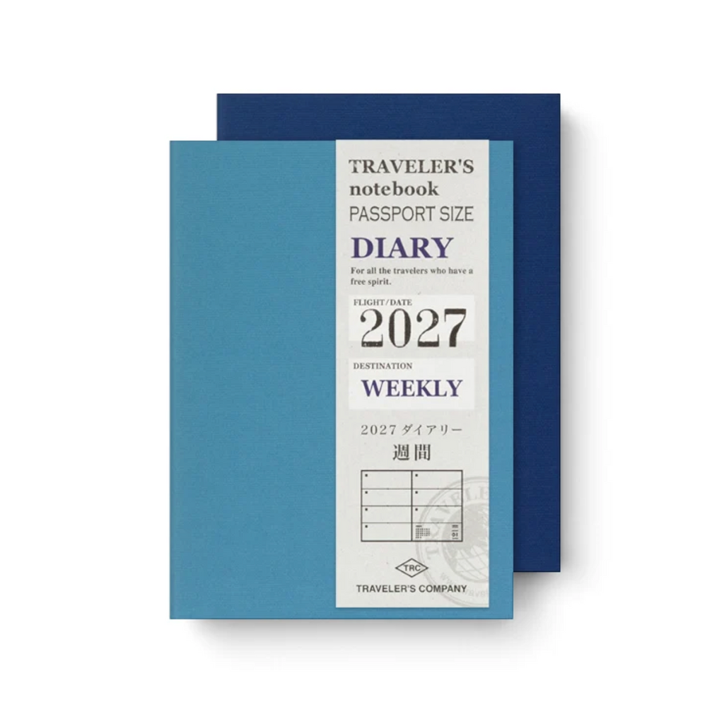 TRAVELER’S NOTEBOOK AGENDA 2027 - Hebdomadaire (format passeport) — par Traveler’s Company