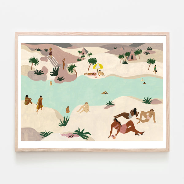 RIVER IN THE DESERT (multiple size) — by Isabelle Feliu