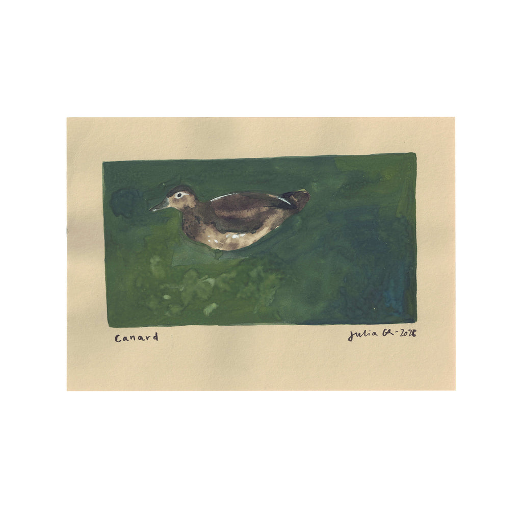 CANARD (Original Painting) – 8.25 × 5.75 inches — by Julia GR