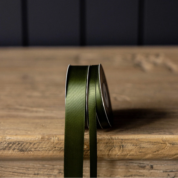 GREEN SATIN RIBBON - MEDIUM — by Luxe B Co.