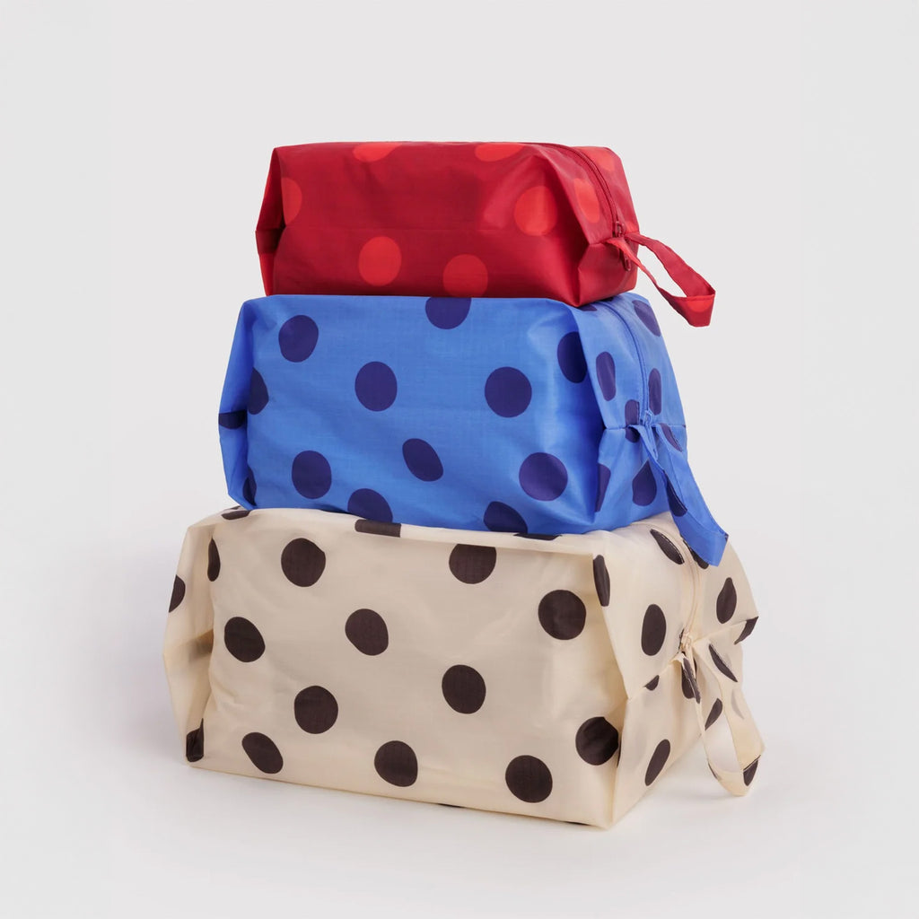3D ZIP SET "POLKA DOT MIX" — by Baggu