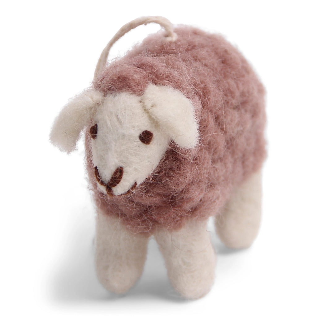 HANGING FELT ORNAMENT - MINI SHEEP LAVENDER — by Gry & Sif