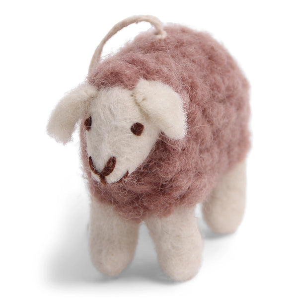 HANGING FELT ORNAMENT - MINI SHEEP LAVENDER — by Gry & Sif