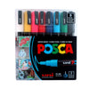 POSCA PC-3M — POINTE FINE (ENSEMBLE DE 8) — par UNI Mitsubishi pencil