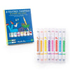 LES LOUFOQUES - 8 Stamp Felt Pens 2 in 1 — by Moulin Roty