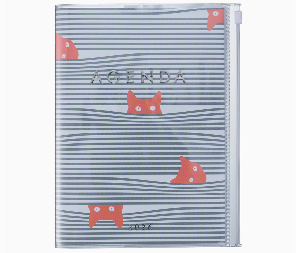 WEEKLY VERTICAL PLANNER 2026 - 16 MONTHS, A5 CATS (multiple colours) — by MARK'S