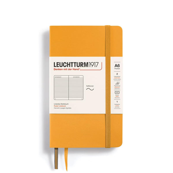POCKET NOTEBOOK (A6) SOFTCOVER, RISING SUN (Multiple Styles) — by Leuchtturm1917