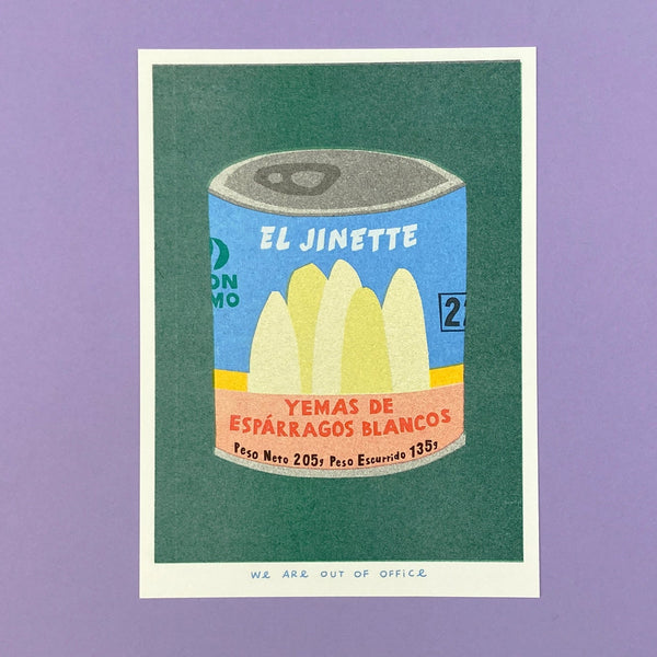 A CAN OF ESPARRAGOS, 13x18 cm (5x7") — by We are out of office