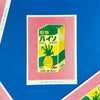 A JAPANESE BOX OF PINEAPPLE JUICE, 13x18 cm (5x7") — by We are out of office