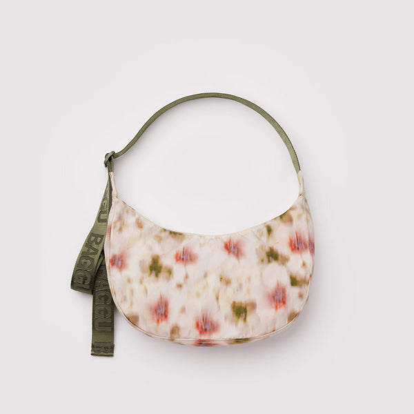 MEDIUM CRESCENT BAG (ABSTRACT FLORAL) — by Baggu