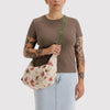 MEDIUM CRESCENT BAG (ABSTRACT FLORAL) — by Baggu
