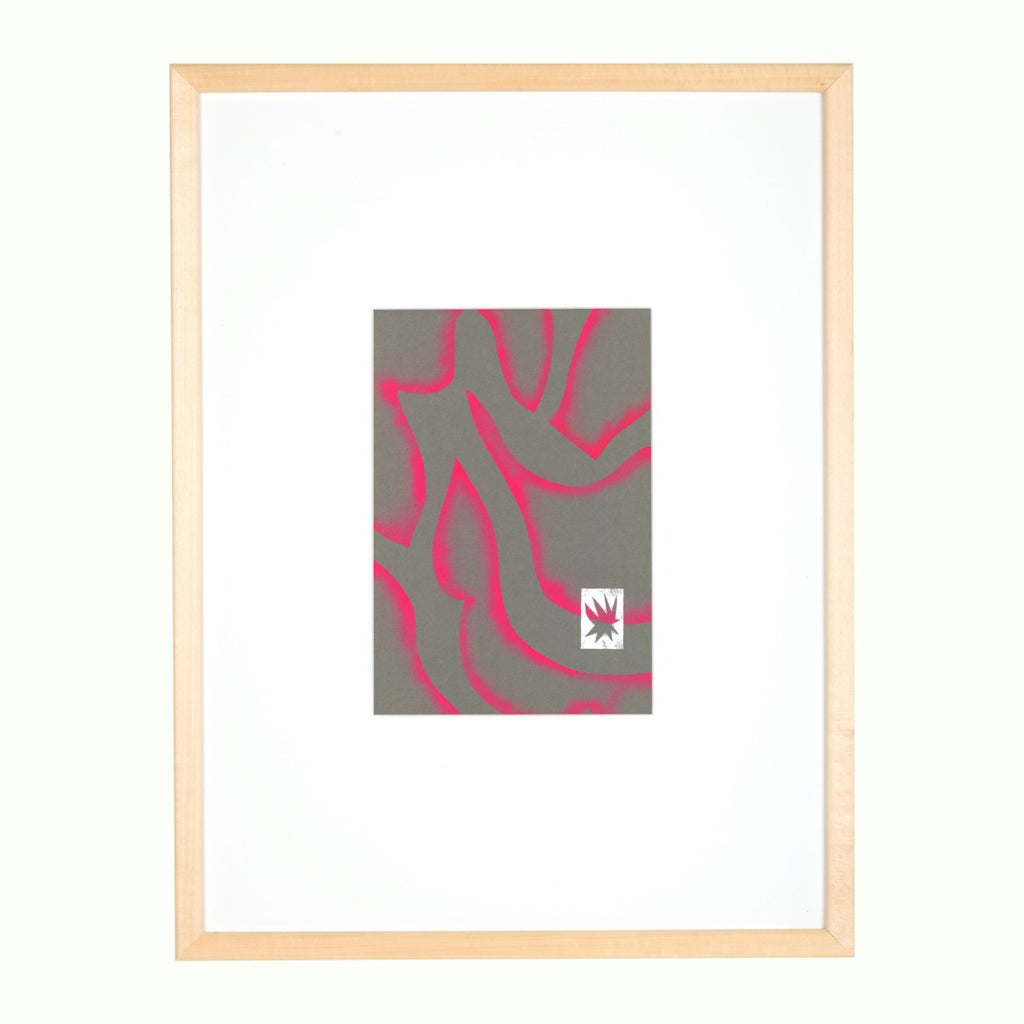 DERRIÈRE L'ÉVIDENCE, Airbrush and linocut on paper — by Alice Picard