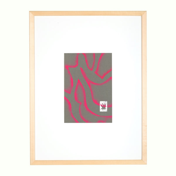 DERRIÈRE L'ÉVIDENCE, Airbrush and linocut on paper — by Alice Picard