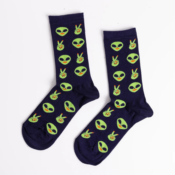 SOCKS "ALIEN" — by Yellow Owl Workshop