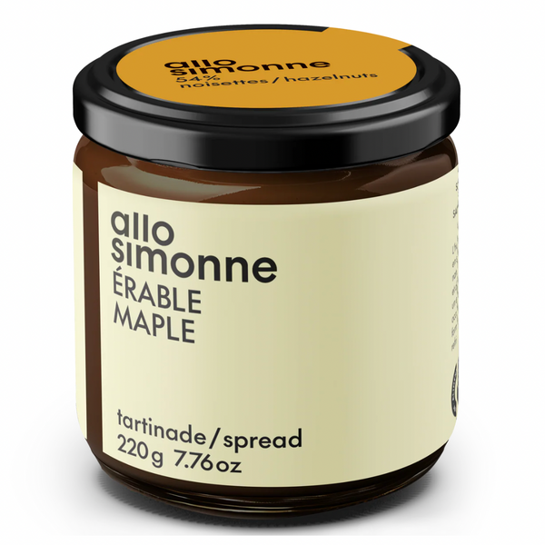HAZELNUT, DARK CHOCOLATE & MAPLE SPREAD — by Allo Simonne