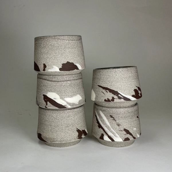 GREY CERAMIC CUP 10oz — by Ancrage Poterie