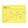 MONTHLY NOTEBOOK CALENDAR 2027 - 12 MONTHS, B6 (Multiple Colors) — by MARK'S