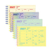 MONTHLY NOTEBOOK CALENDAR 2027 - 12 MONTHS, B7 (Multiple Colors) — by MARK'S