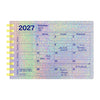 MONTHLY NOTEBOOK CALENDAR 2027 - 12 MONTHS, B7 (Multiple Colors) — by MARK'S