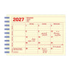 MONTHLY NOTEBOOK CALENDAR 2027 - 12 MONTHS, B7 (Multiple Colors) — by MARK'S