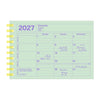 MONTHLY NOTEBOOK CALENDAR 2027 - 12 MONTHS, B7 (Multiple Colors) — by MARK'S