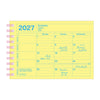 MONTHLY NOTEBOOK CALENDAR 2027 - 12 MONTHS, B7 (Multiple Colors) — by MARK'S