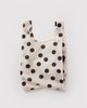 SAC RÉUTILISABLE « BABY BAGGU » à pois crème et noir — par Baggu