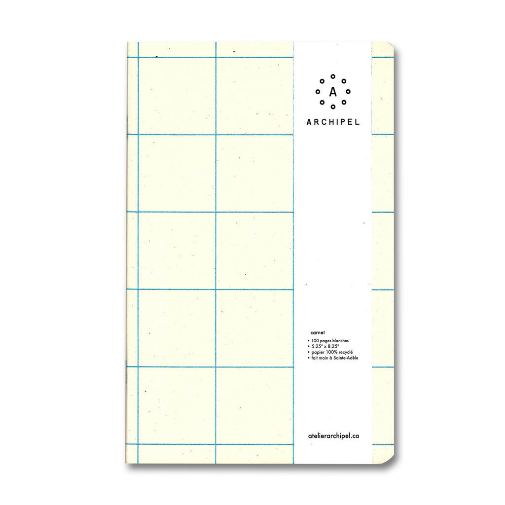 CAHIER GRANDS CARREAUX (plusieurs couleurs) — par Archipel
