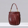 BLOOM BUCKET TOTE - Oxblood — by Uppdoo