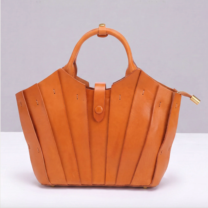 BLOOM SATCHEL - Tan — by Uppdoo