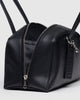 RECYCLED LEATHER BOWLER BAG, Black — by Baggu