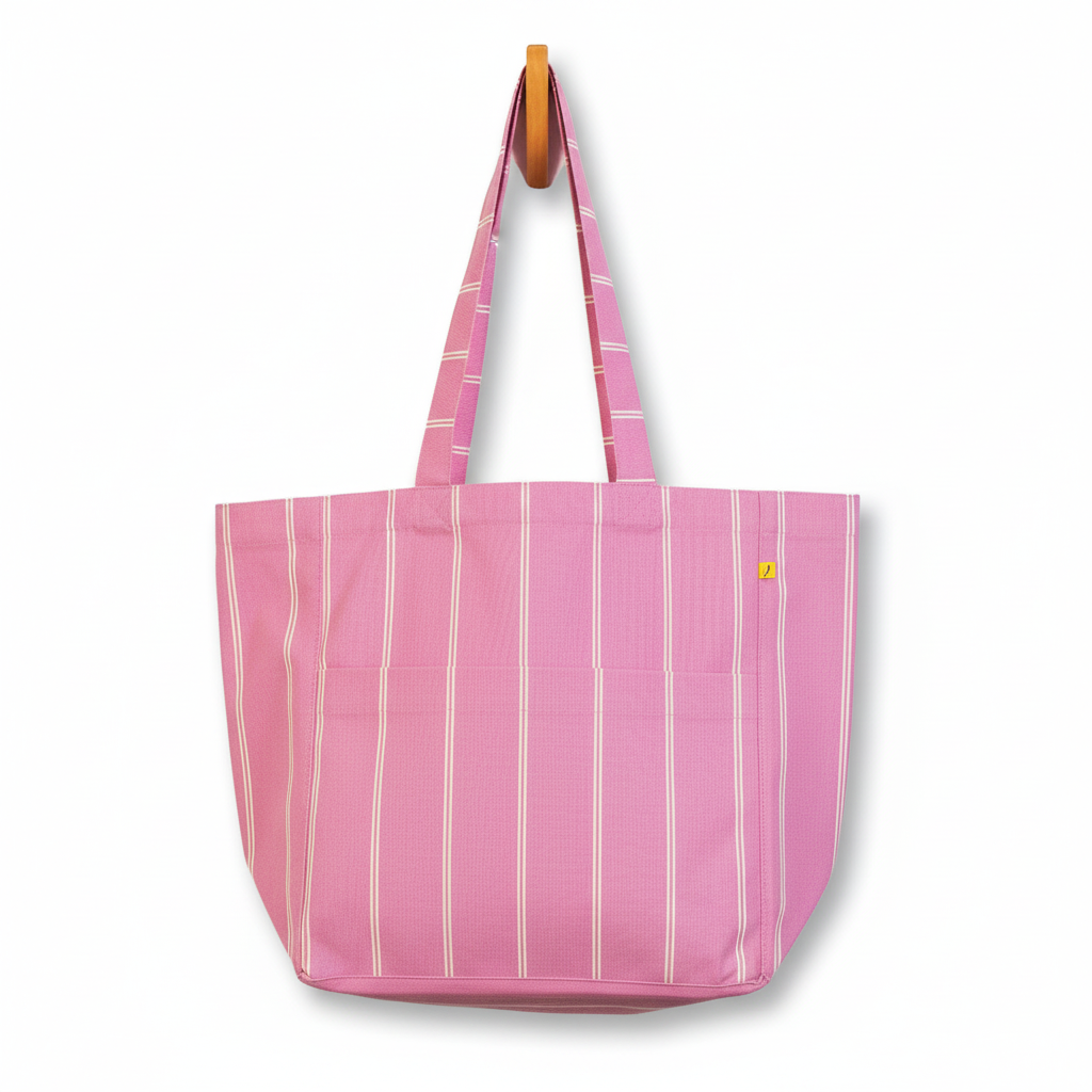 BOX TOTE (Shirt Stripe) — by FLUF