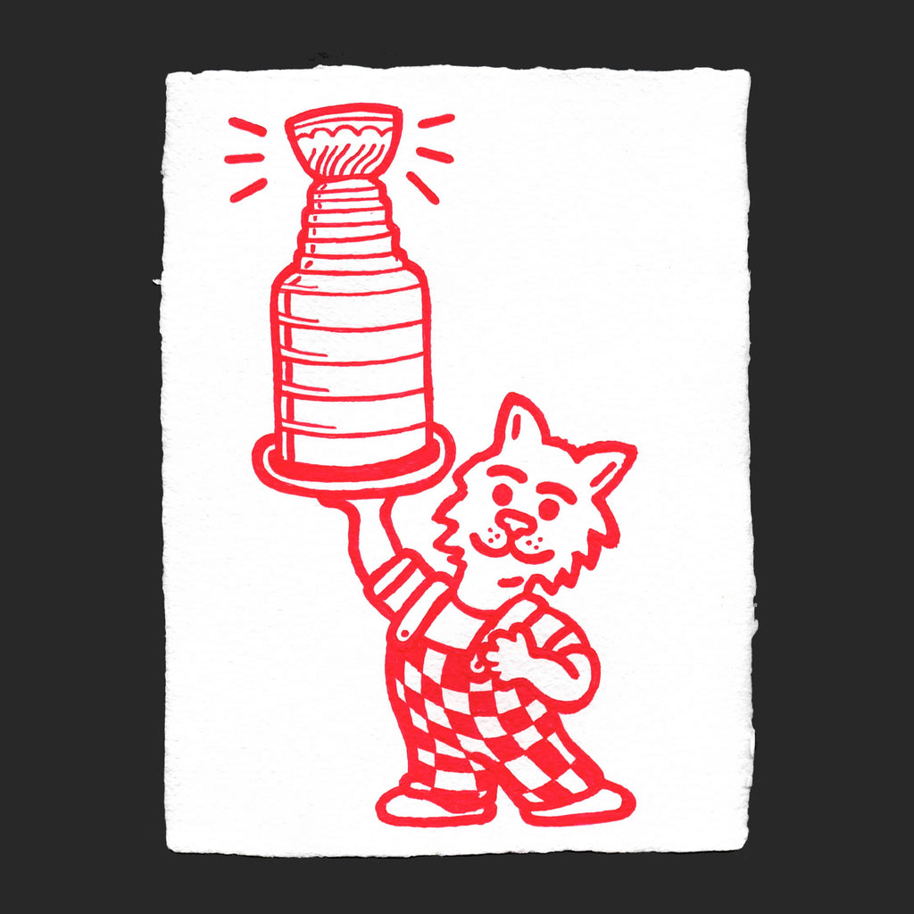 CHAT STANLEY (Dessin original) - 7" x 9.5" — par Benoit Tardif