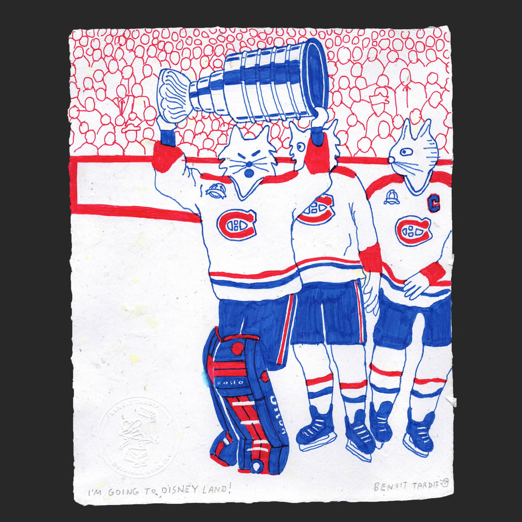 I'M GOING TO DISNEY LAND! (Original Drawing) - 8" x 10" — by Benoit Tardif