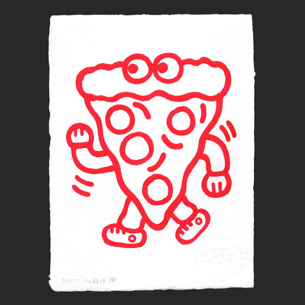 PIZZA MCDO (Dessin original) - 7" x 9.5" — par Benoit Tardif