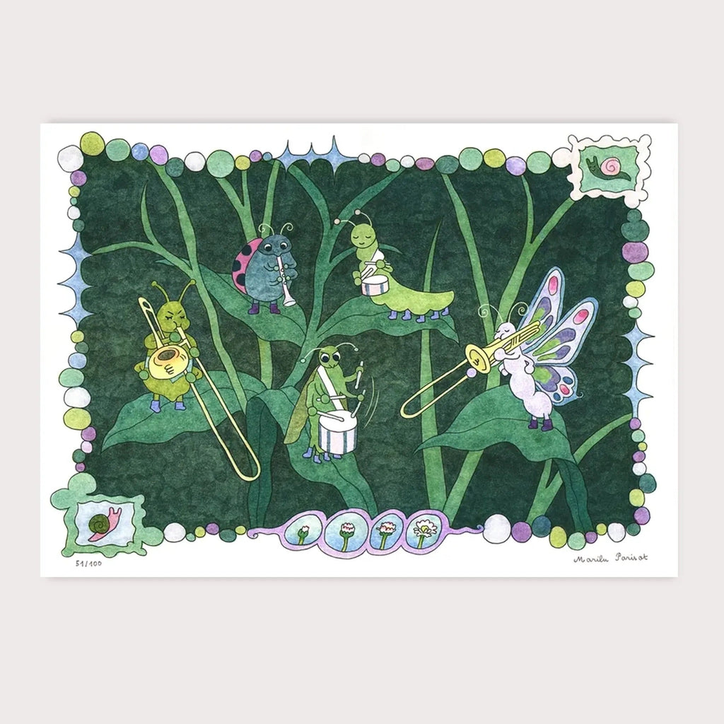 BUG BAND, 29,7 x 42 cm (A3) — by Marie-Lucie Parisot