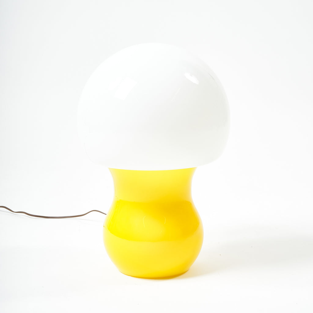 MUSHROOM (YELLOW) - Vintage Blown-Glass Lamp