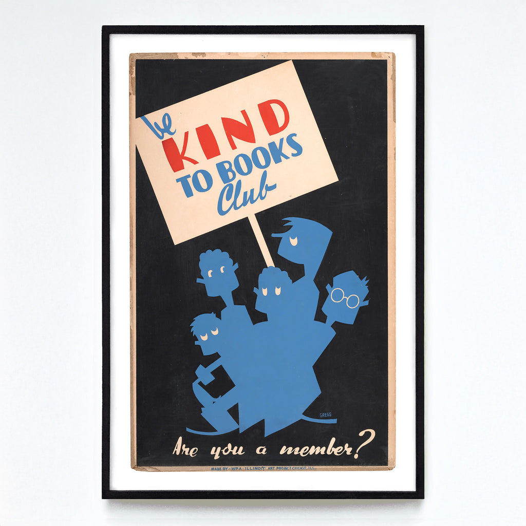 « THE BE KIND TO BOOKS CLUB » (Plusieurs formats) — par Arlington Gregg